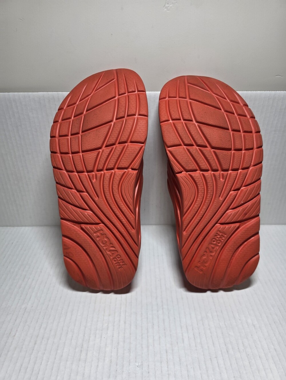 Hoka one One Ora Recovery Slide Men’s Size 10 Orange Sandals - Picture 7 of 7